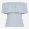 Diane cotton mix top | Light Blue