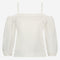 Samira cotton mix top | White