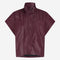 Paola eco leather blouse | Bordo