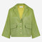 Luciana shiny viscose blazer | Lime