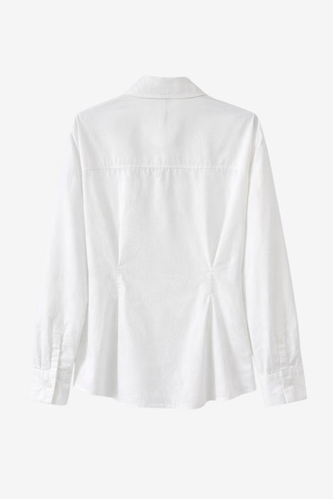 Maele poplin blouse | White