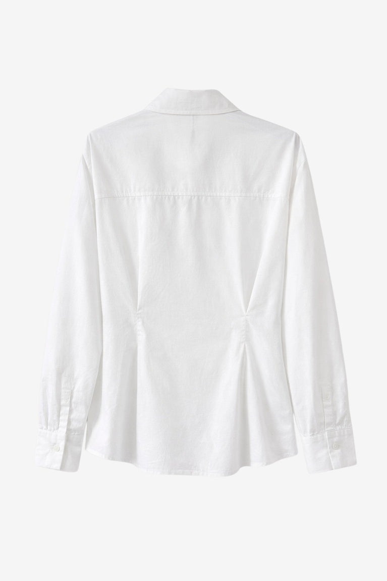Maele poplin blouse | White