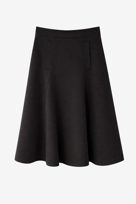 Merry punto Milano pocket skirt | Moro