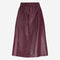 Nitty eco leather skirt | Bordo
