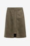Nataly skuba velvet skirt | Army