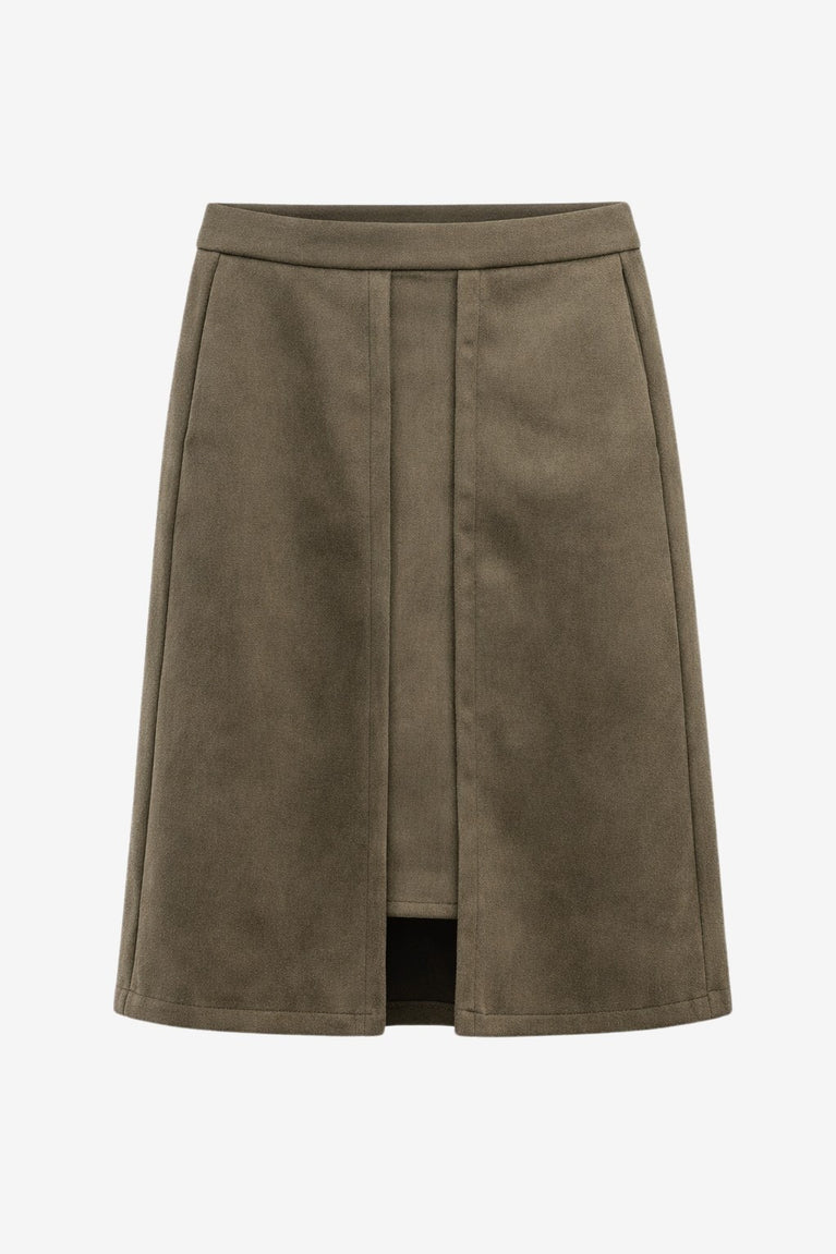 Nataly skuba velvet skirt | Army