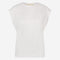 Maria stretch viscose logo top | White