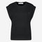 Maria stretch viscose logo top | Black