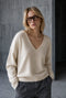 Pullover V-neck H25225 | Ecru