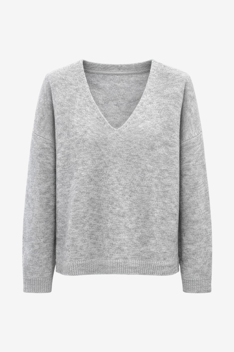 Pullover V-neck H25225 | Silver