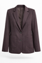 Rango technical jersey blazer | Chocolate
