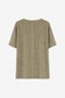 Rora plain knit long top | Green Melange