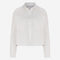 Aneta cotton poplin blouse | White