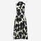 Anita flower print poplin dress | Black