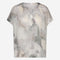 Remi printed silk viscose top | Grey