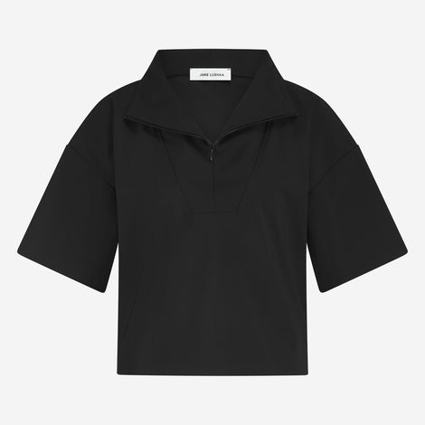 Leone blouse technical jersey | Black