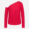 Lidia stretch technical jersey top | Red