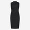 Verena stretch technical jersey dress | Black
