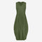 Ria WS stretch technical jersey dress | Oliva green