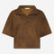 Leone blouse technical jersey | Caramel