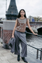 Pallino sequins top | Gold