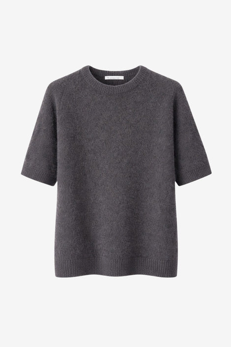 Alpaca knitted top WP01 | Dark Brown