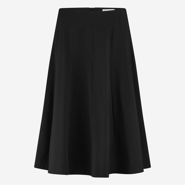 Mishele heavy tech jersey skirt | Black