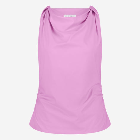 Marika stretch technical jersey top | Pink