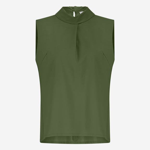 Dolche Vitas WS stretch tech jersey top | Oliva green