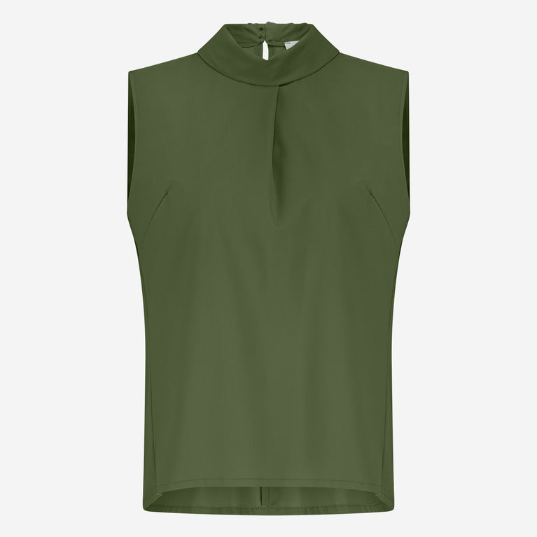 Dolche Vitas WS stretch tech jersey top | Oliva green