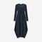 Isabel dress LS technical jersey | Blue