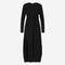Isabel dress LS technical jersey | Black