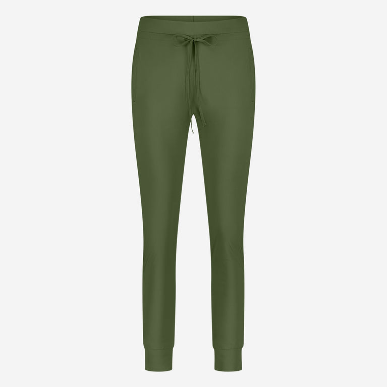 John stretch technical jersey pants | Oliva green