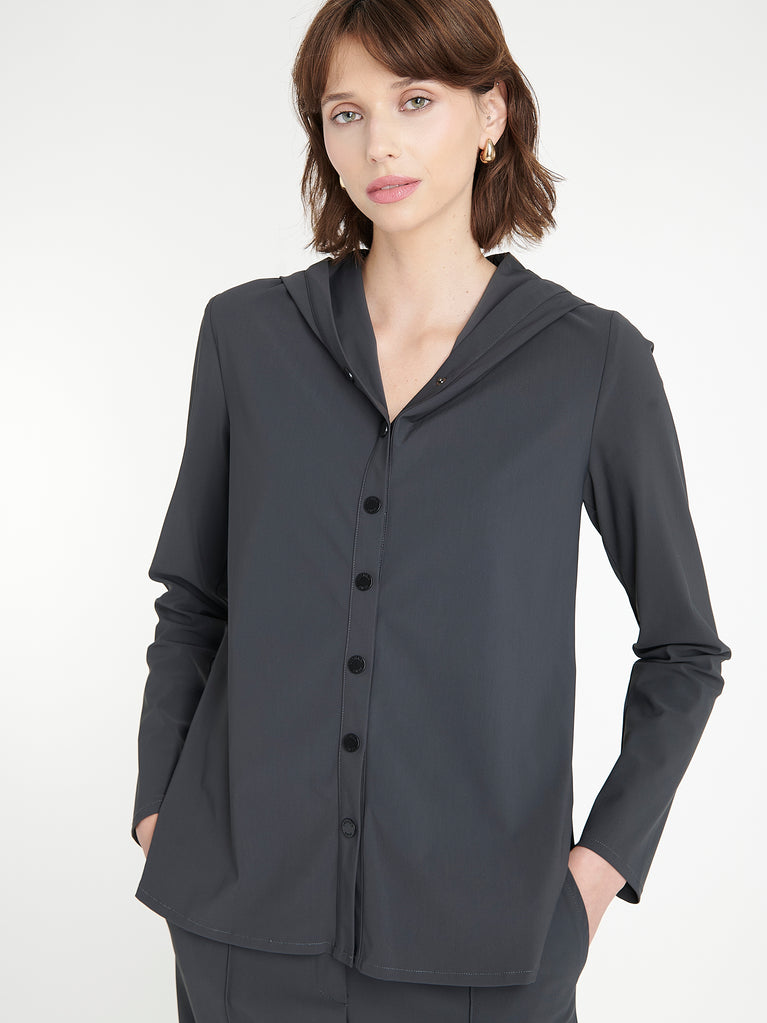 Veronica blouse technical jersey | Grey