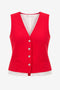 Kay structure tech jersey vest | Red