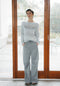 Shiny Pullover 1034 | Light Grey