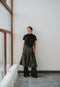 Rayan velvet top | Black shiny