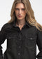 Jessie faded denim shirt | Faded Black