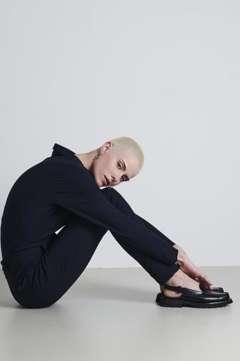 Jumpsuit Diana Easy Wear Technical Jersey | Grigio Notte