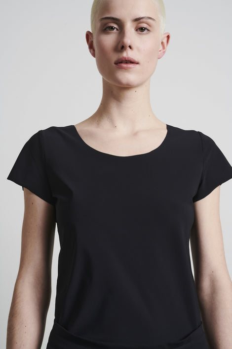 T shirt Sara Easy Wear Technical Jersey | Black