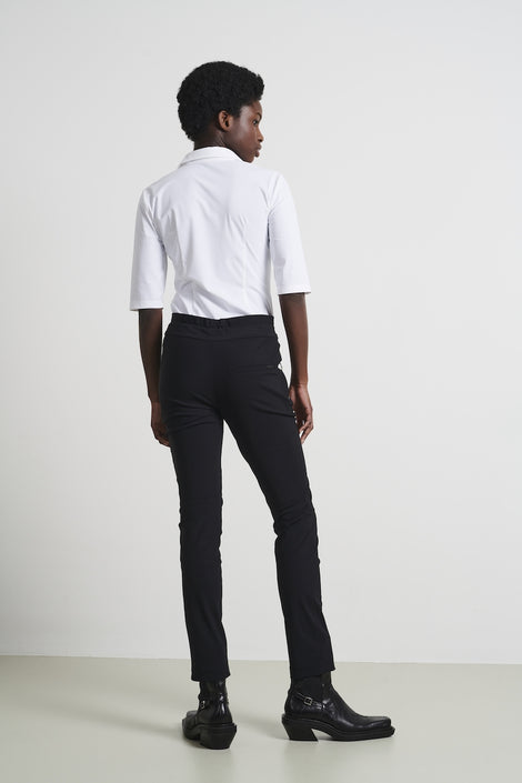 Kikkie Blouse Technical Jersey | White