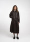 Pola eco leather bomber jacket | Dark Brown