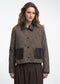 Isolde wool blend pocket blazer | Brown