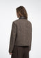 Isolde wool blend pocket blazer | Brown