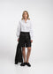 Sola eco leather bermuda shorts | Black