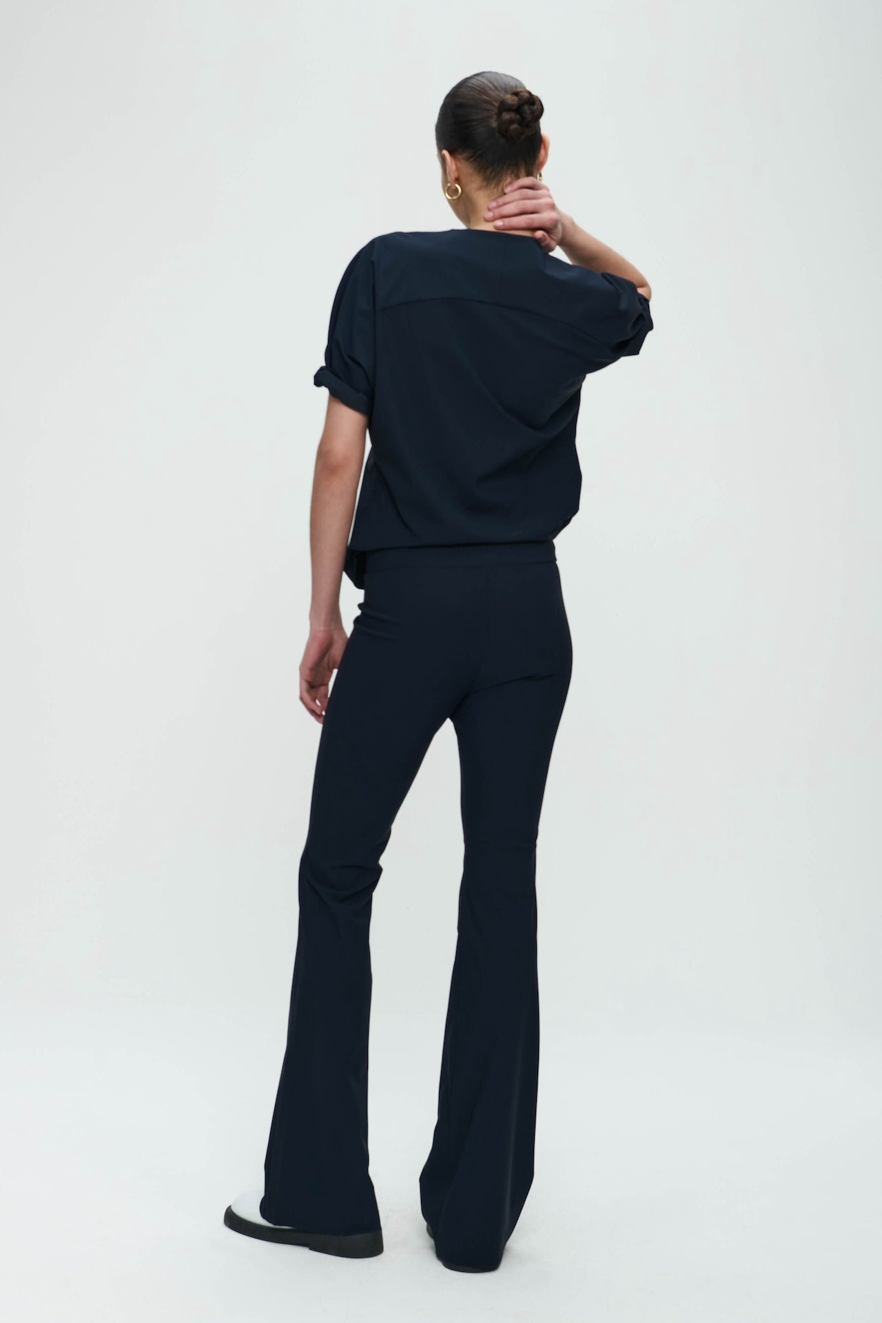 Pants Eliya easy wear flair Technical Jersey | Blue