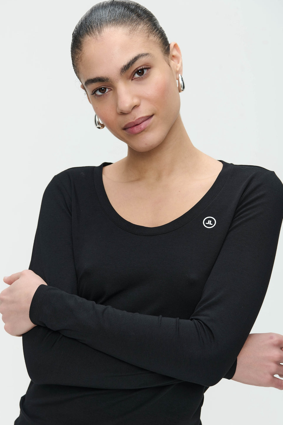 T shirt R Neck Easy Wear Organic Cotton | Black