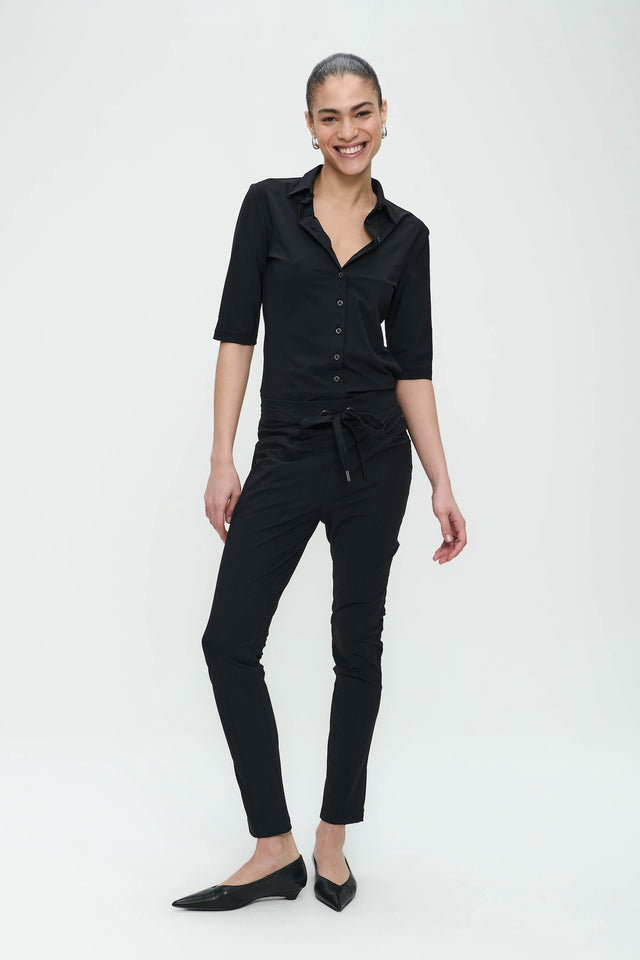 Blouse Betty easy wear Technical Jersey | Black