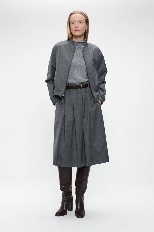 Sharon viscose jacket | Dark Grey