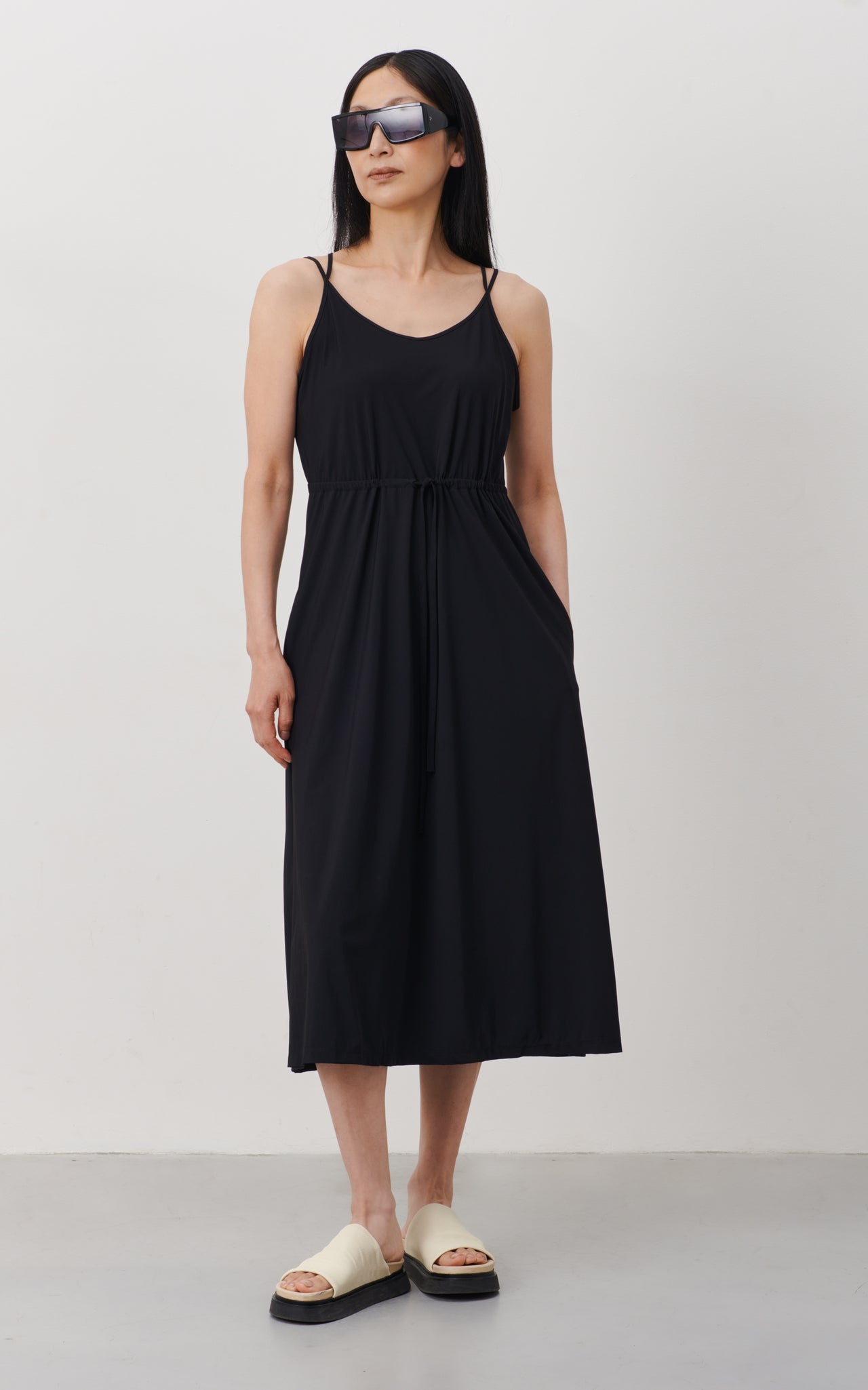Nelly strech technical jersey top | Black
